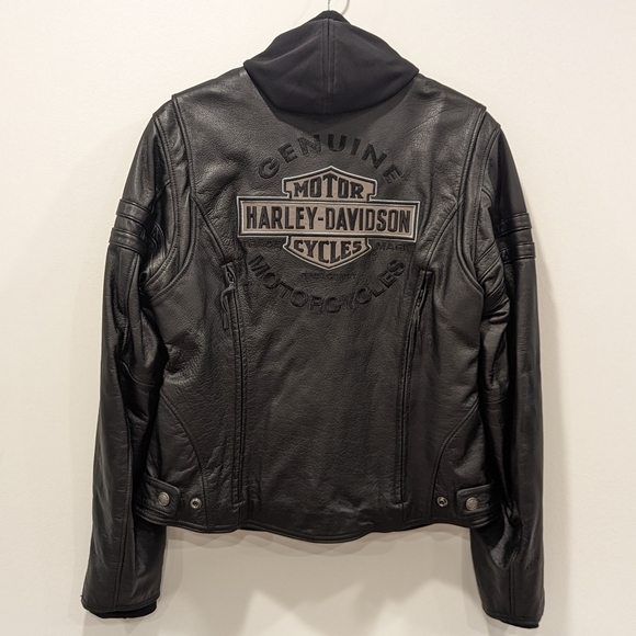 NWT Harley Davidson Miss Enthusiast 3-in-1 Leather Riding Jacket - Picture 3 of 15